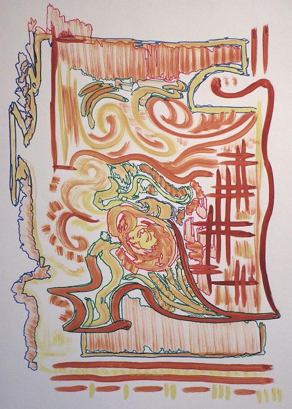 Loch im Perserteppich, 1972, Tempera-Karton, 45x62.jpg